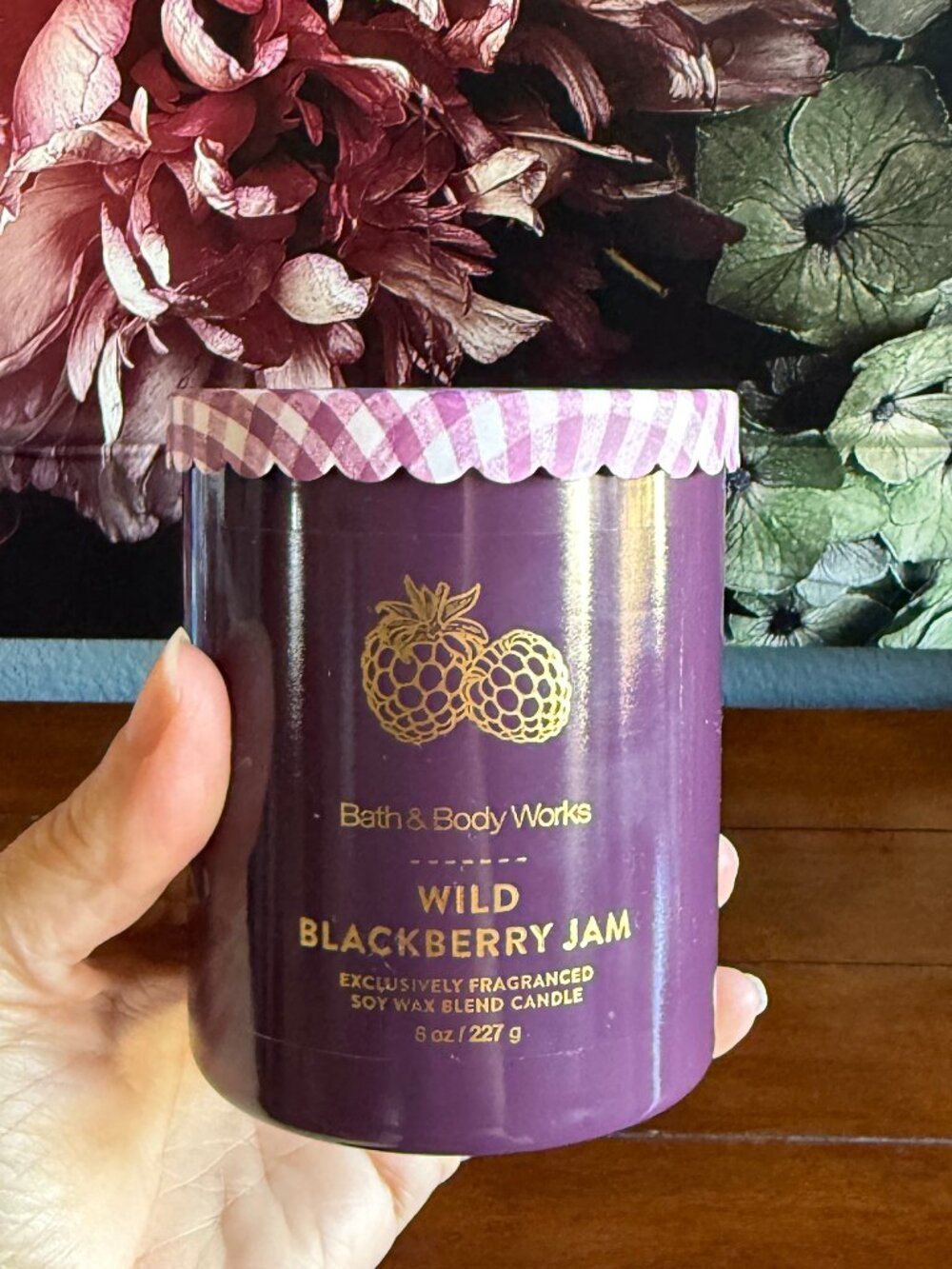 NEW WILD BLACKBERRY JAM Single Wick Candle Bath & Body Works